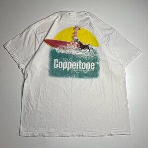 Vintage 90’s Coppertone Sunscreen Promotional Graphic T-shirt Surf Beach XL